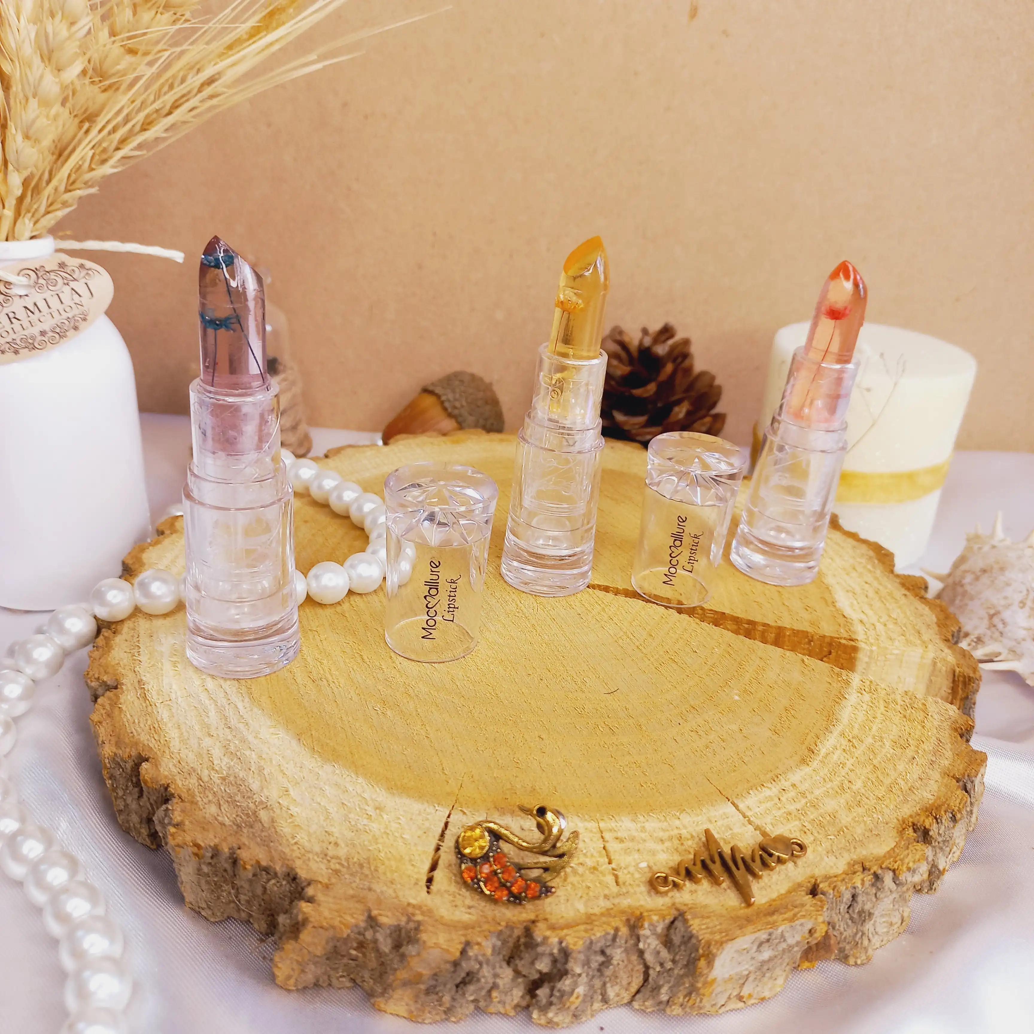 رژ لب جامد حرارتی گلدار میس رویال | پخش عمده