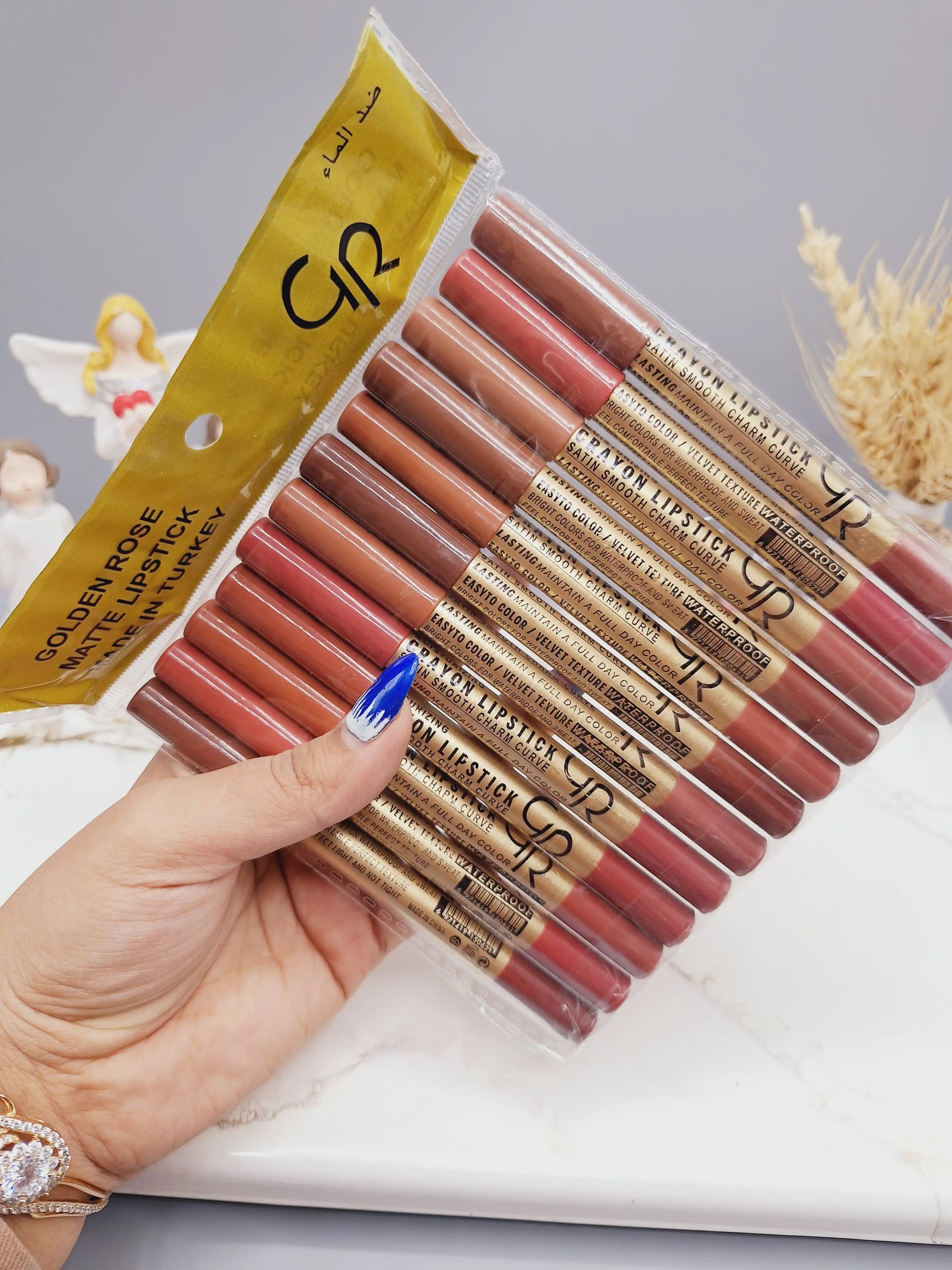 رژلب مدادی گلدن رز Golden Rose (بسته 12 عددی)