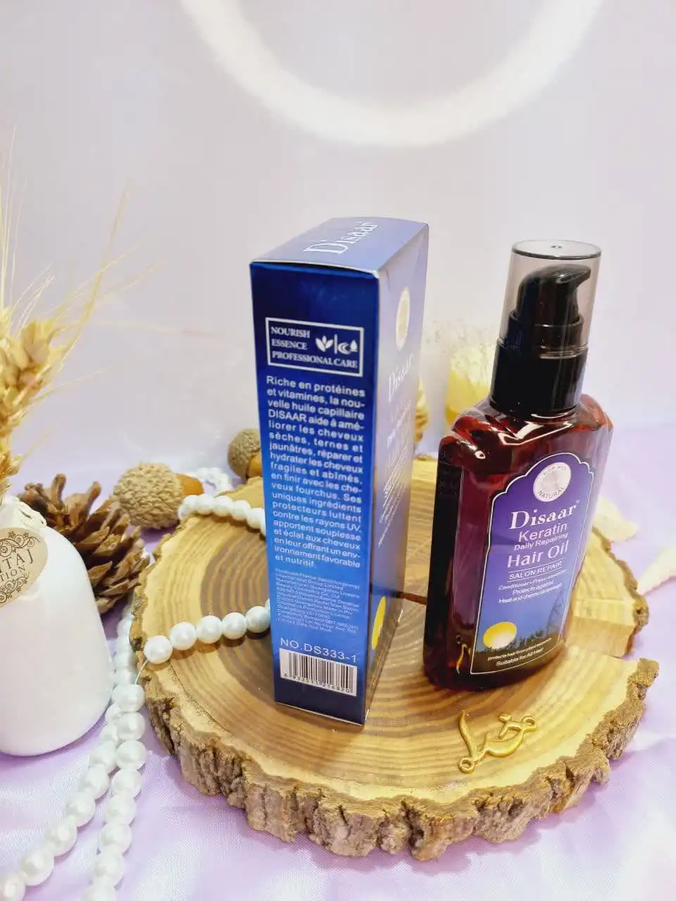روغن کراتینه ترمیم کننده روزانه مو مدل SALON REPAIR حجم 120 میلی لیتر دیسار DISAAR کد DS3331