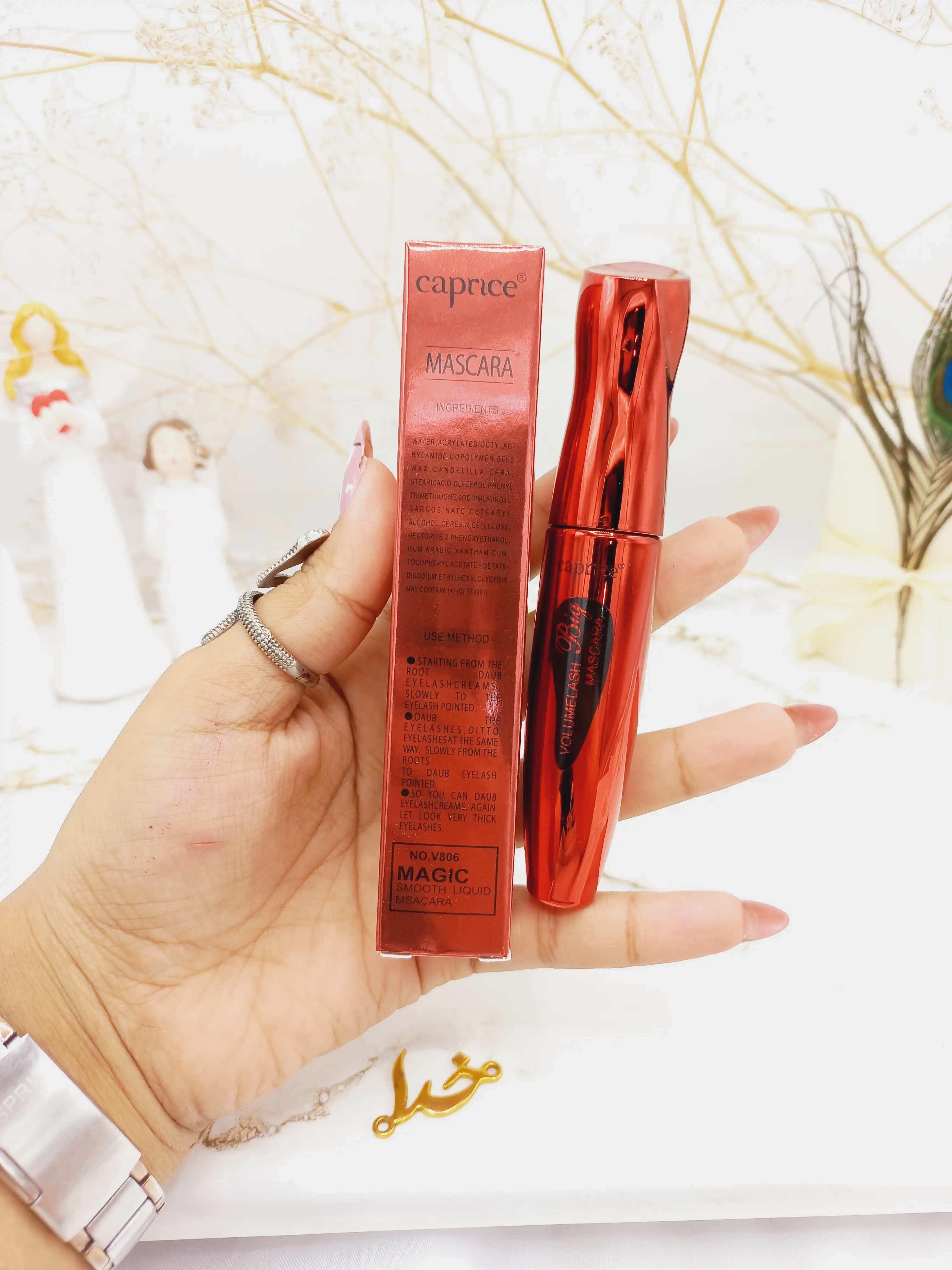 ریمل بلند کننده مشکی کاپریس Caprice اورجینال (پوکه قرمز) کد V806