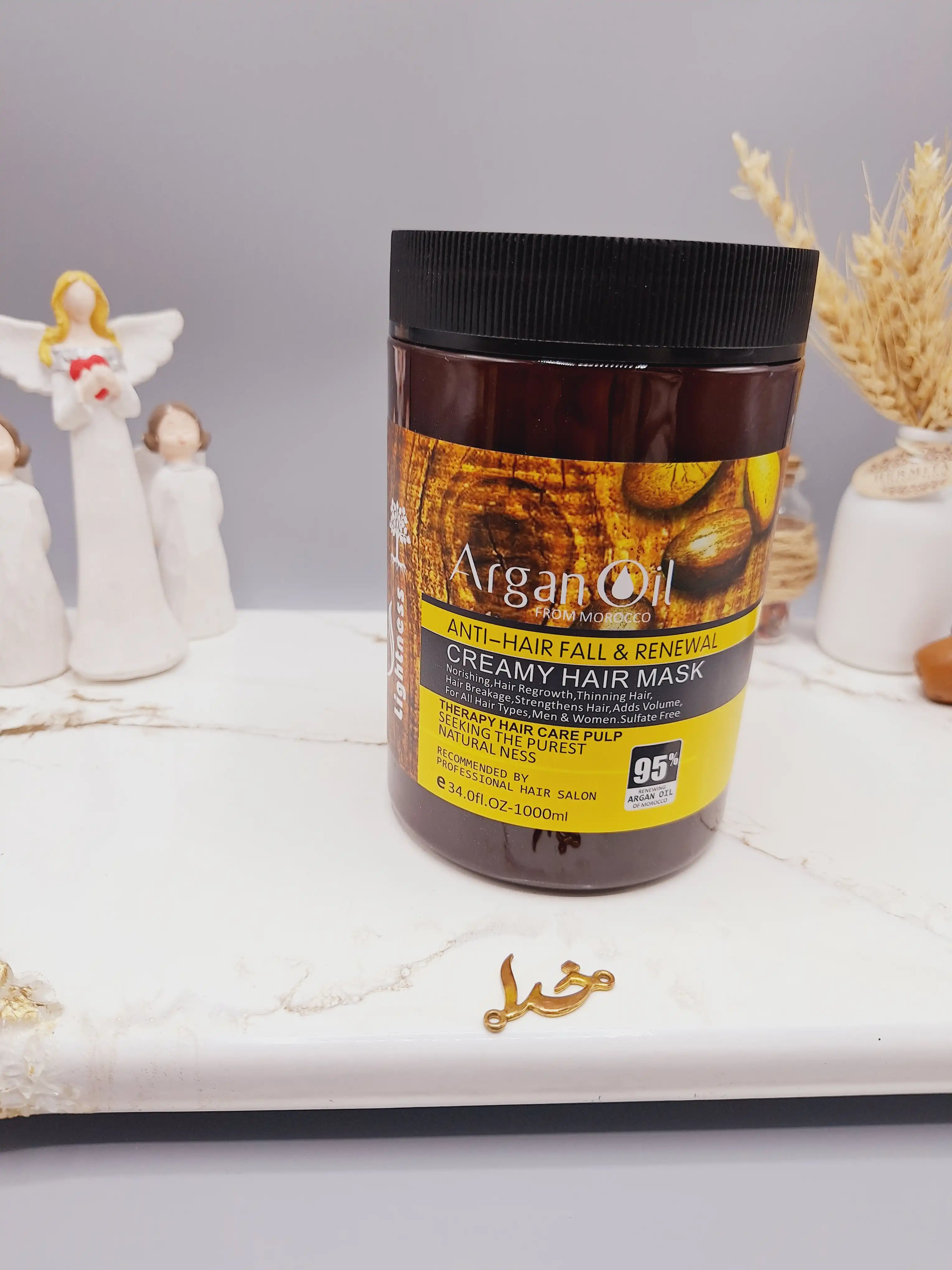 ماسک مو آرگان کراتینه اصلی مراکشی ساخت اسلواکی لایتنس 900 میل 95% ARGAN OIL (بدون جعبه)