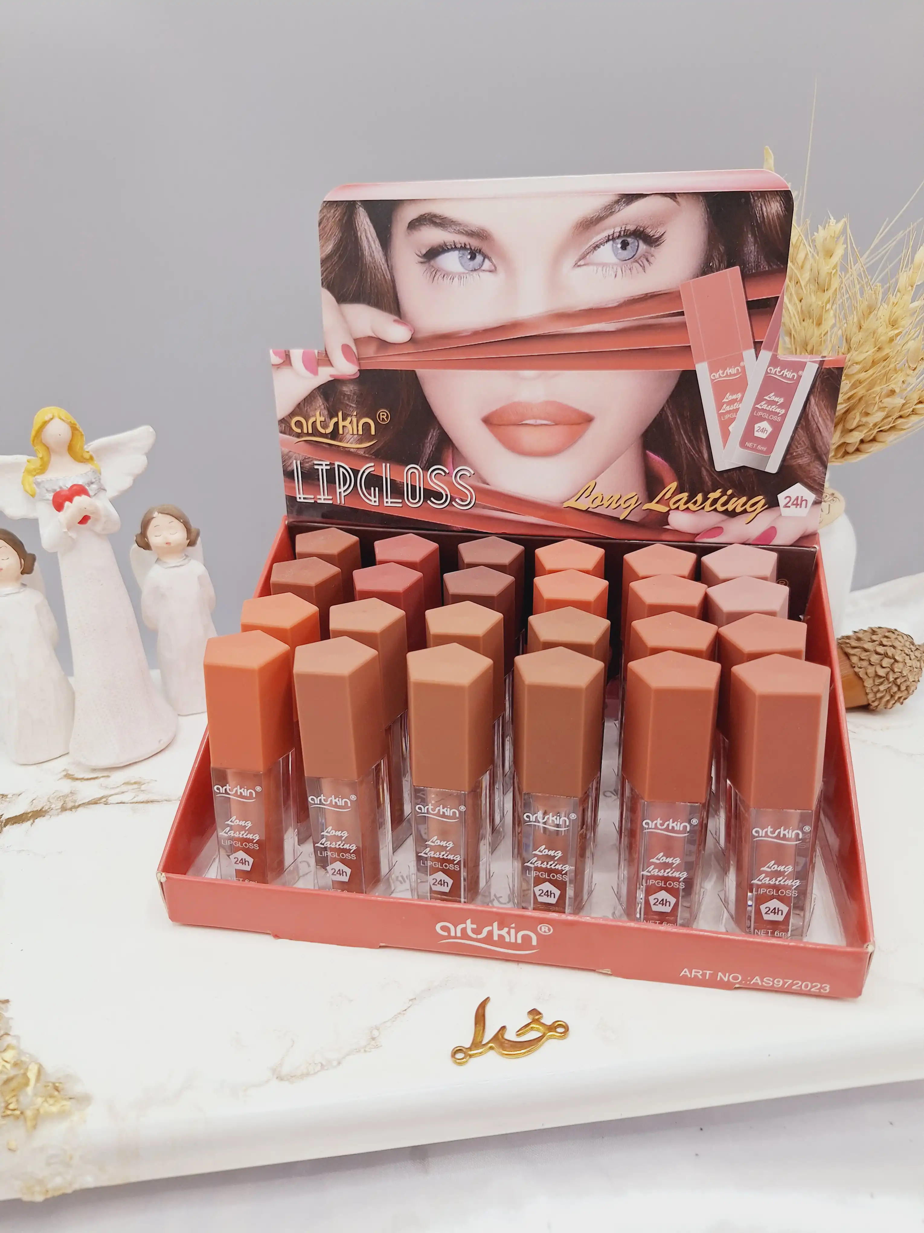 پک 6 تایی رژ لب مایع رنگ نود برند آرت اسکین artskin کد AS972023