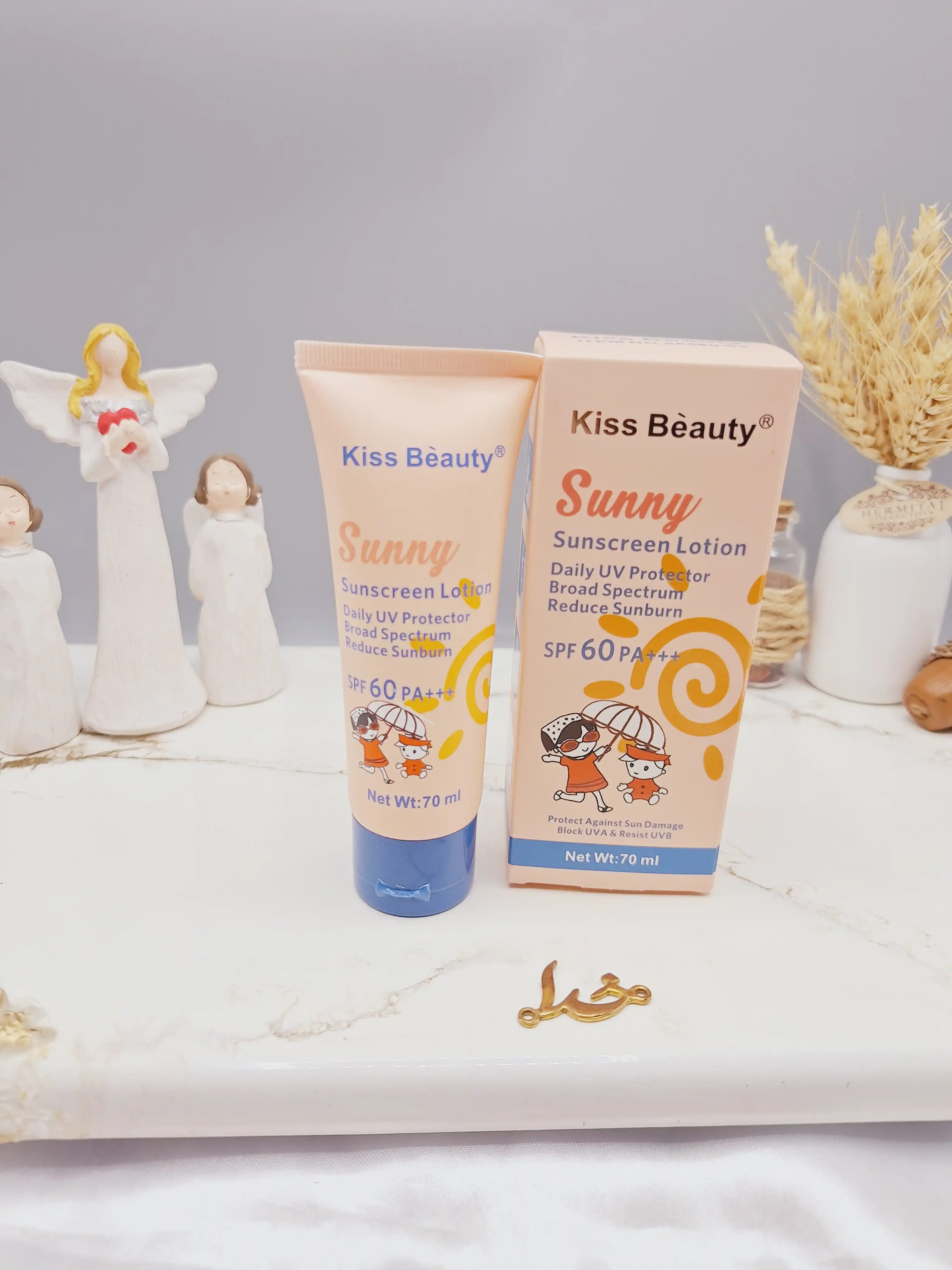 لوسیون ضد آفتاب بچه با ‏SPF 60 مناسب استفاده روزانه برند Kiss Beauty کد 7160