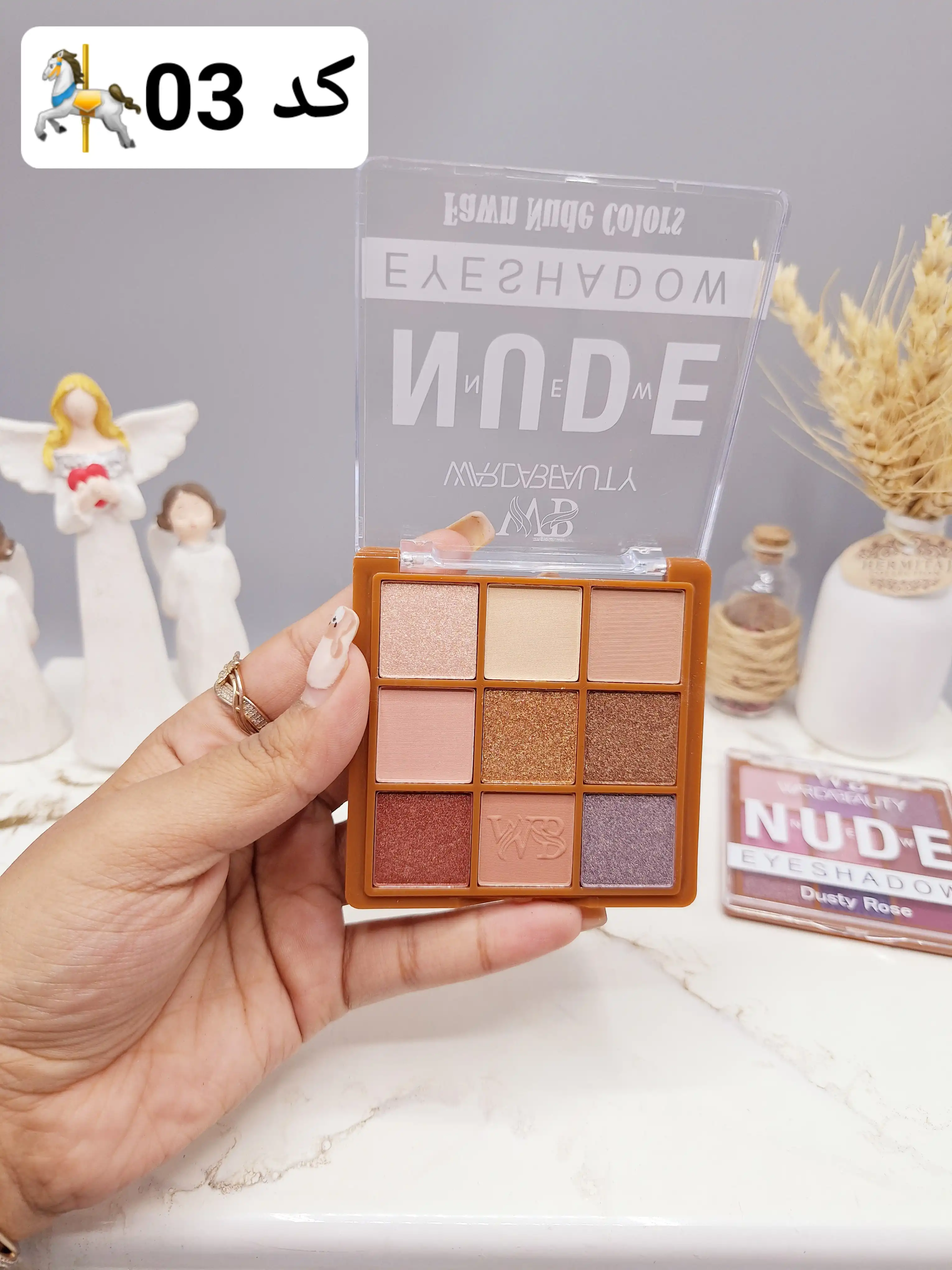 پالت سایه 9 رنگ نود  WARDABEAUTY مدل Fawn Nude Colors کد 312132