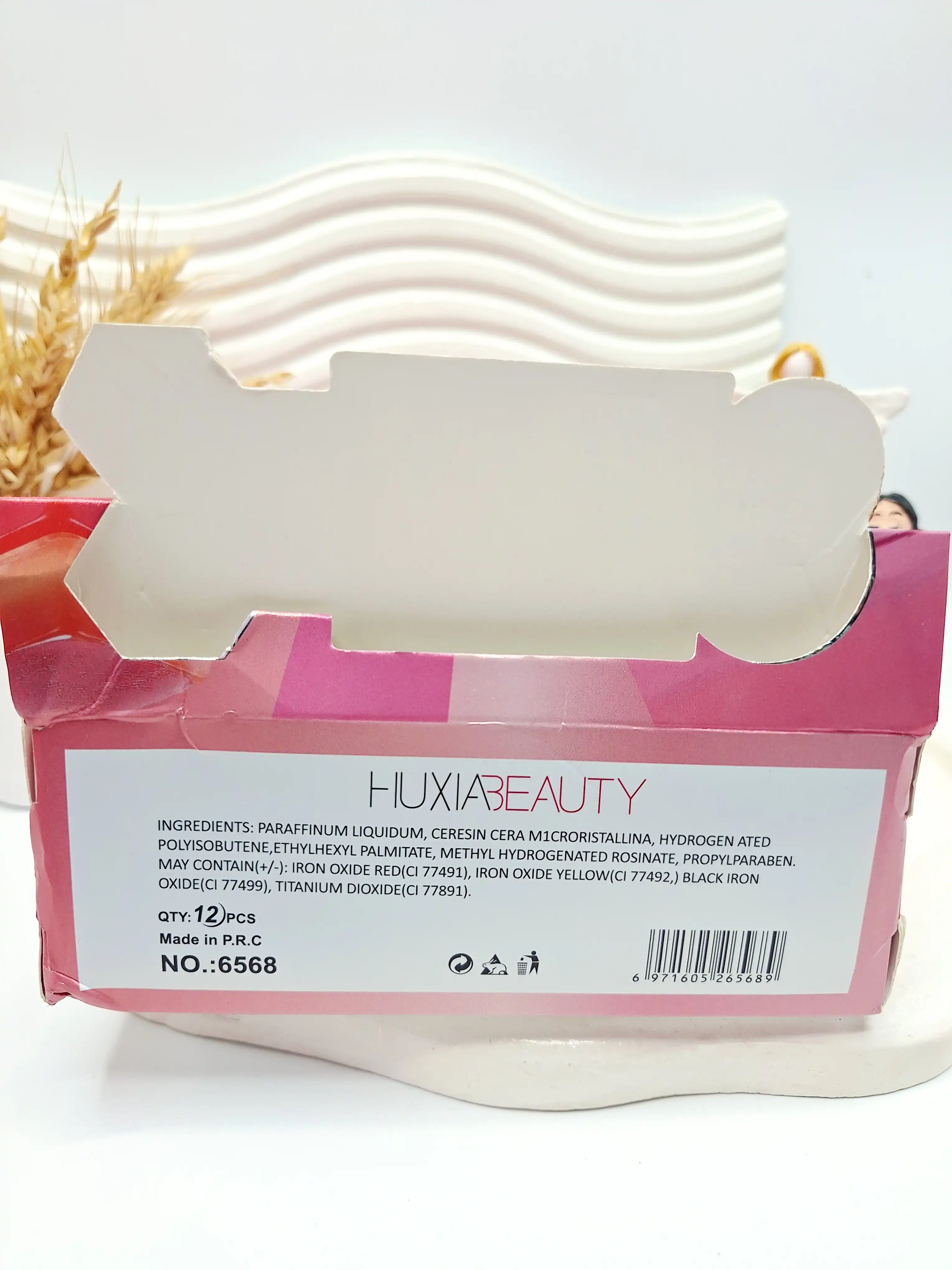 تینت لب و گونه ژله ای برند HUXIAREAUTY کد 6568
