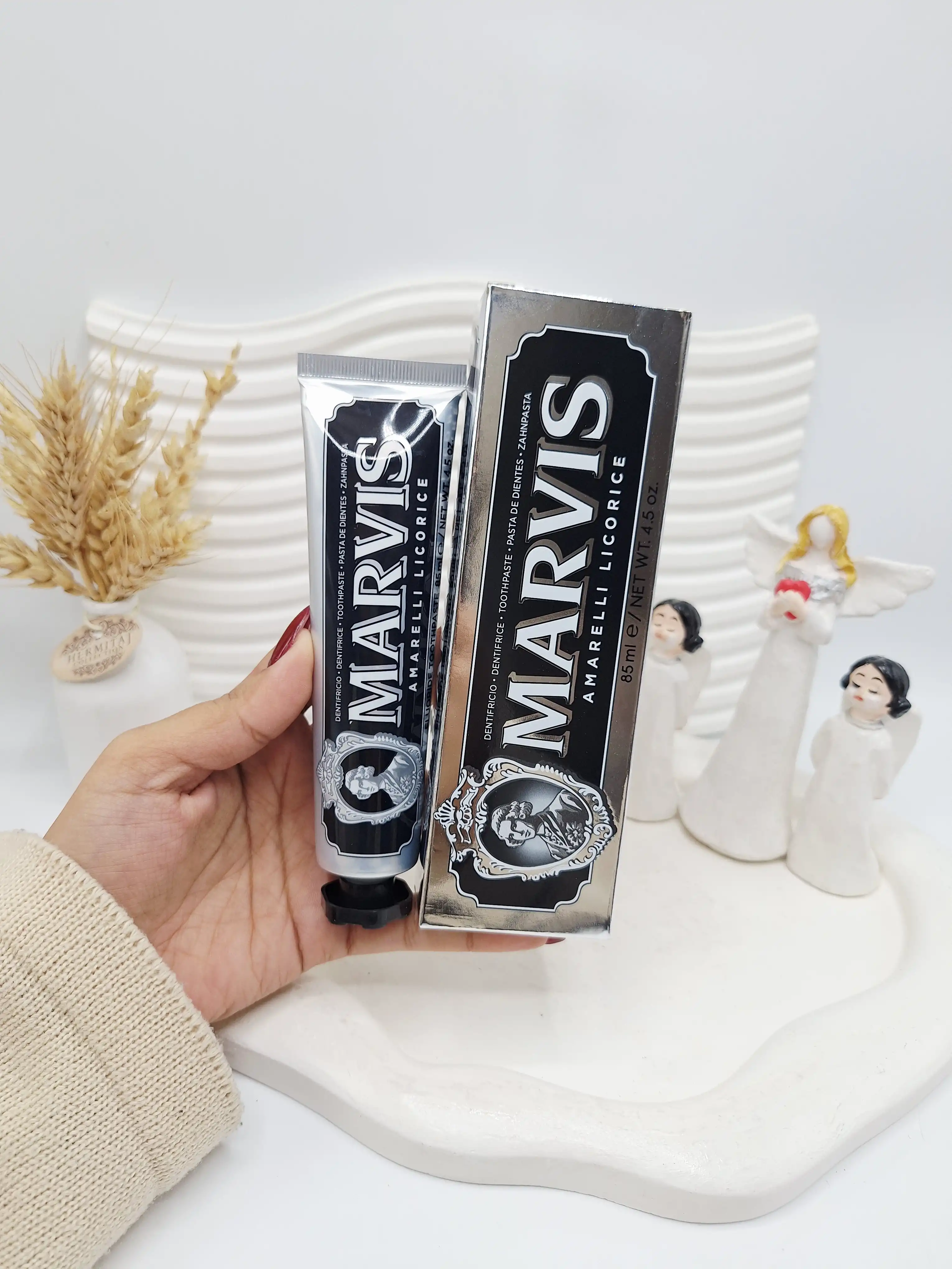 خمیر دندان مارویس شیرین بیان مدل Amarelli ( کارتن مشکی نقره ای) کد 1749
