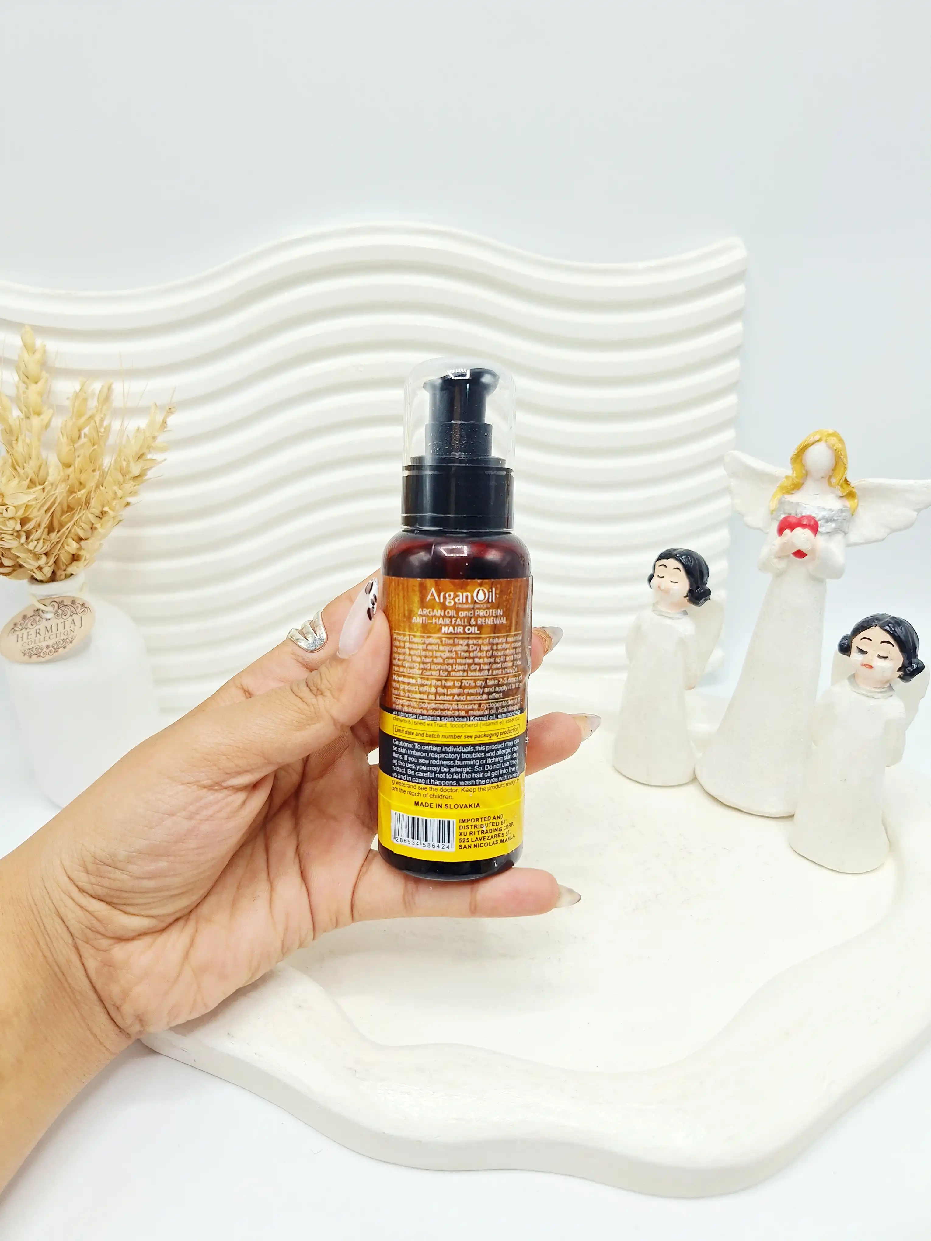 روغن مو آرگان تغذیه کننده مراکشی ساخت اسلواکی لایتنس 100میل (بدون کارتن) کد ۶۴۲۴